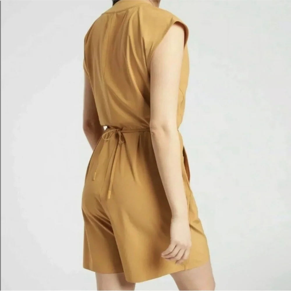 Athleta Marlow Gold Yellow Romper Size Extra Large - Picture 2 of 12